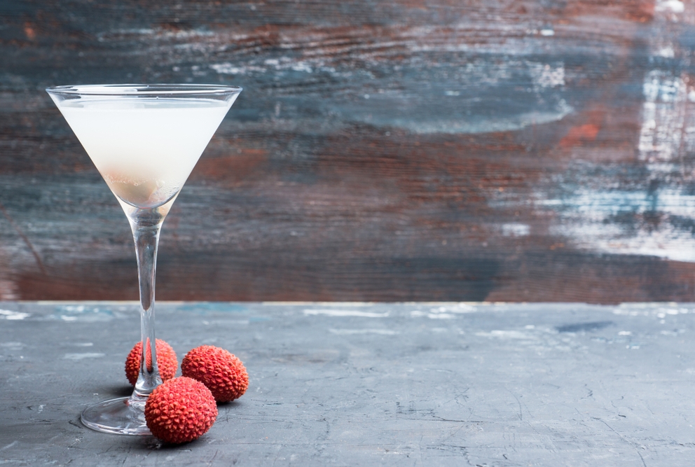 a lychee martini