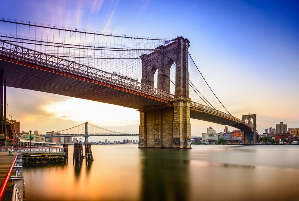 Stock image of the Brooklyn Bridge