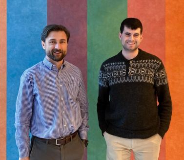 two men posing for a photo